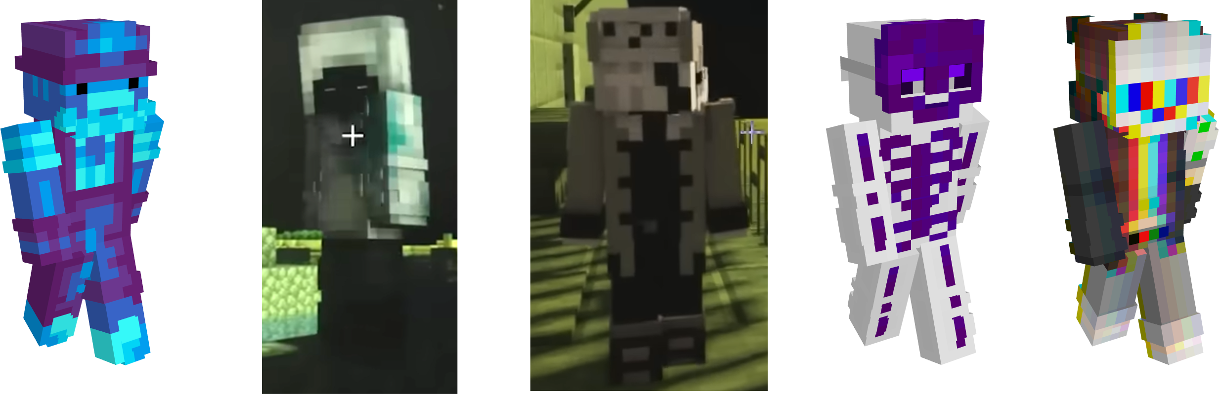 original minecraft skins the designs were based on