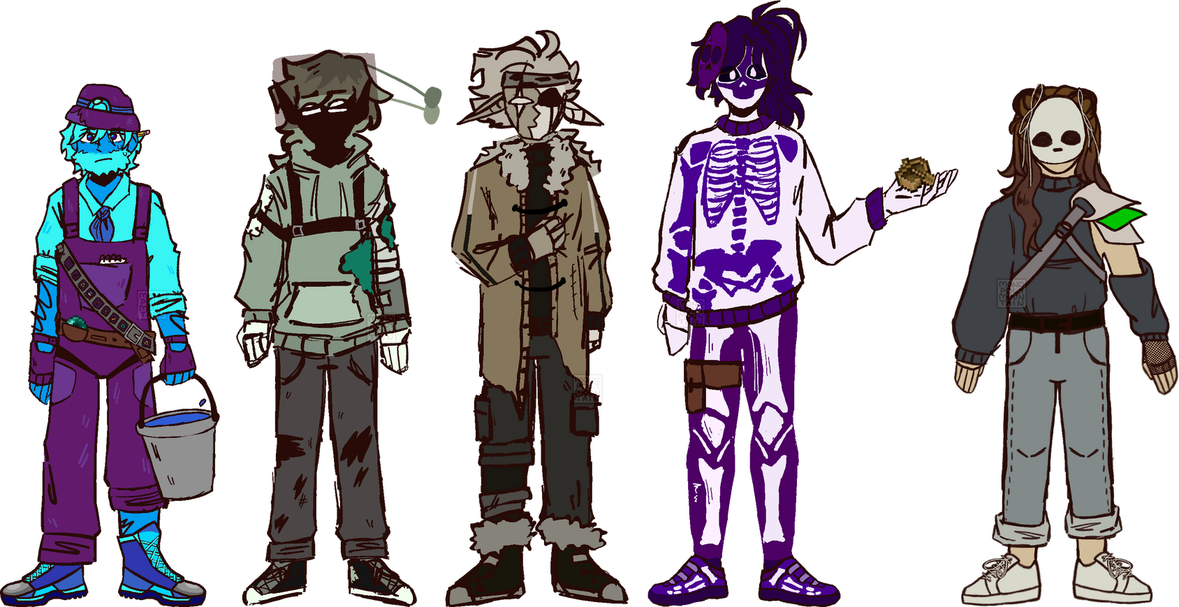 usernames shown in the video in order (not all are real existing users): Zeemyth, Veil2_, Aqer, Sticks25, euriuri