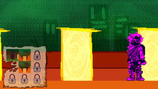 the "level" with the random path forward