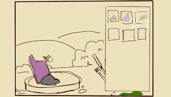 very first concept art sketch