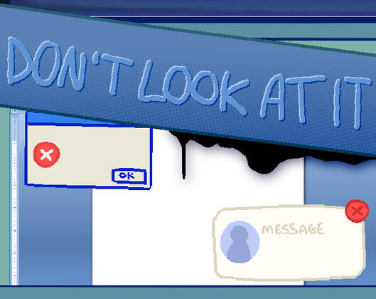 the player takes damage when focusing on distractions outside the in-game pc screen.